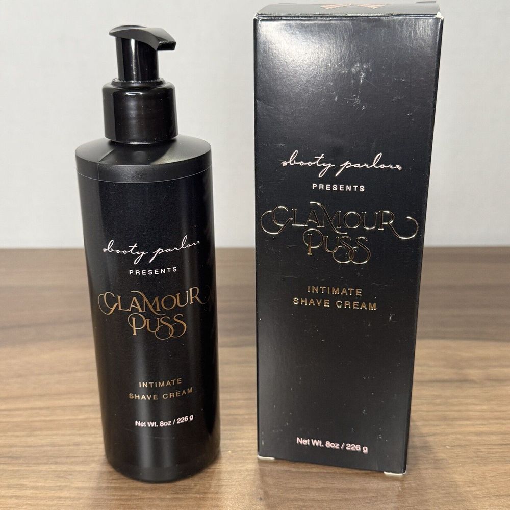 Booty Parlor‎ Glamour Puss Shave Cream 8oz  New In Box Lanolin Cruelty Free